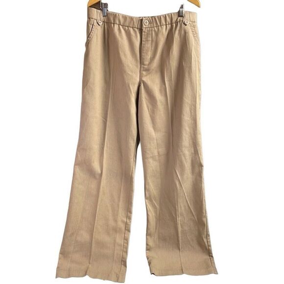CATO Women’s Khaki Color Wider Leg Dress Pants Size 16 - Picture 1 of 14